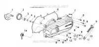 MOTEUR, COUVERCLE D'EMBRAYAGE and KICK START