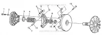 EMBRAYAGE DE TRANSMISSION SPORTSMAN 400L W97AC38C (4939673967C001)