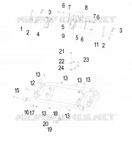 CHASSIS, BRAS OSCILLANT