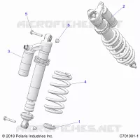 SUSPENSION, AMORTISSEUR AVANT MOUNTING