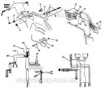 CONSOLE ET FAISCEAU ELECTRIQUE 700 XCR 0985678(A) AND EUROPEAN 700 XCR E985678 (4943114311A009)