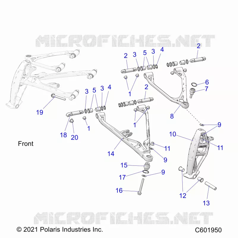 SUSPENSION, CONTROL ARMS, AND SPINDLE