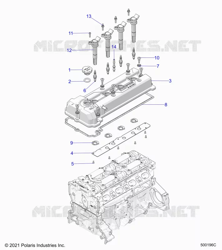 ENGINE, COUVERCLE SOUPAPE