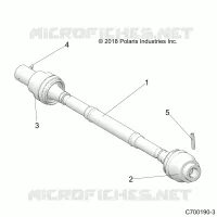 DRIVE TRAIN, ARBRE DE TRANSMISSION AVANT