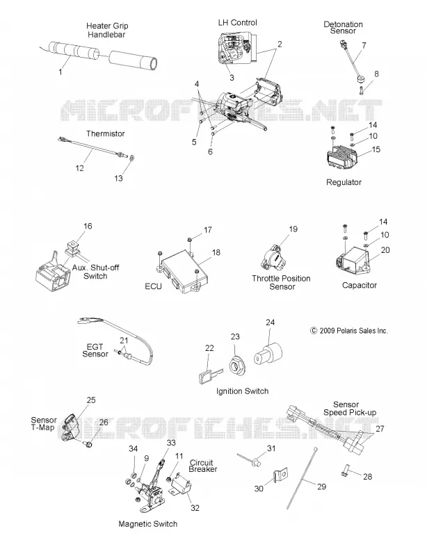 BOUTONS, CAPTEURS and COMPONENTS