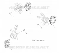 FREINS, FREIN CALIPER MOUNTING