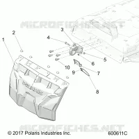 BODY, SNOW FLAP AND HITCH