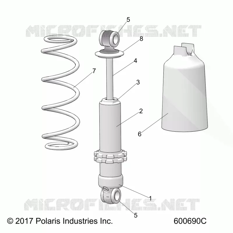 SUSPENSION, AMORTISSEUR AVANT TRACK (SP)