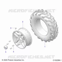 ROUES, FRONT TIRE