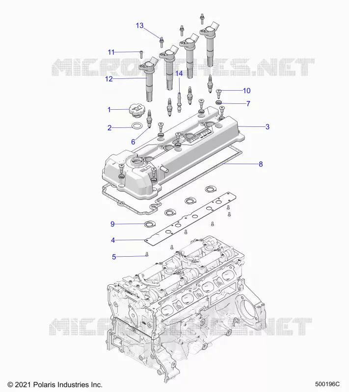 ENGINE, COUVERCLE SOUPAPE