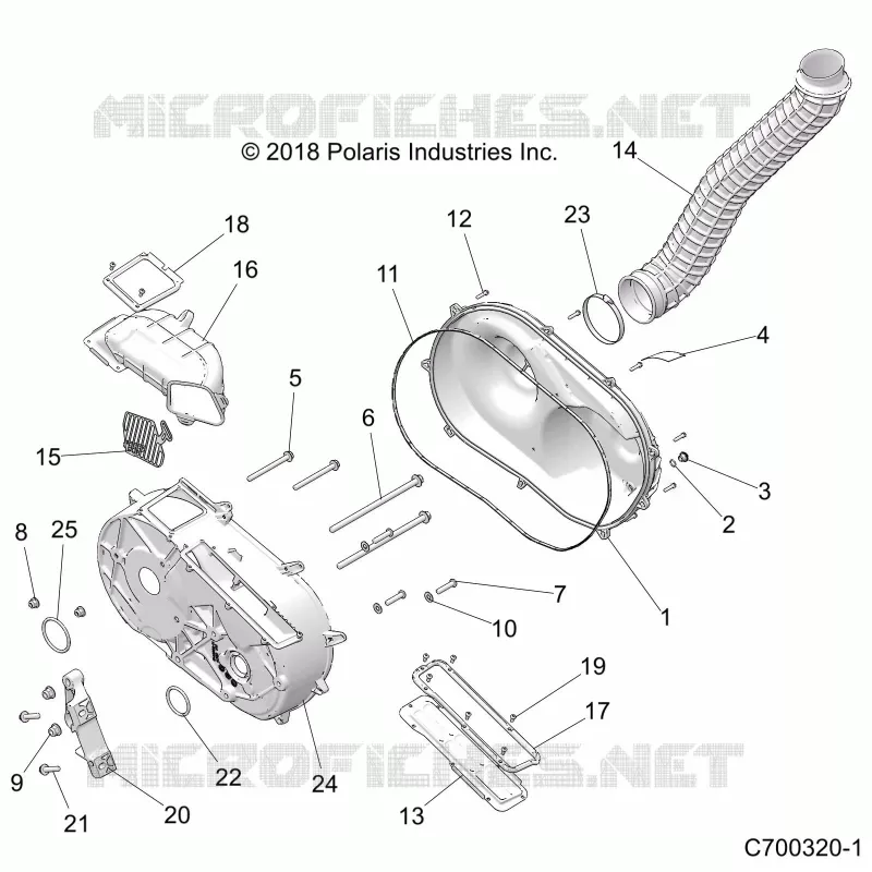 SYSTÃˆME DE TRANSMISSION, CLUTCH COVER AND DUCTING