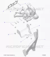 ENGINE, TURBO CHARGER MOUNTING