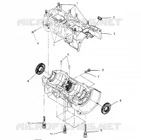 CARTERS MOTEUR ASSEMBLY 440 0952760, 440 SKS 0952560,  and EUROPEAN 440 SKS E952 (4929032903C007)