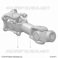 DRIVE TRAIN, PROP ARBRE DE TRANSMISSION ARRIERE