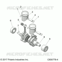 ENGINE, PISTON ET VILEBREQUIN