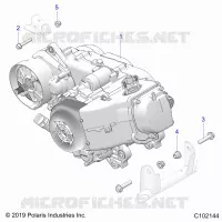 MOTEUR, MOTEUR AND TRANSMSSION MOUNTING