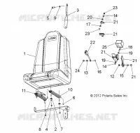 SIEGE BAQUET REGLABLE GAUCHE