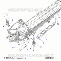 CHASSIS, PROTECTION D'EMBRAYAGE, FOOTRESTS, AND RUNNING BOARDS