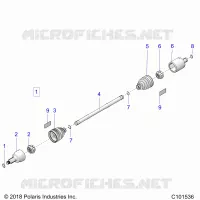 DRIVE TRAIN, CARDAN AVANT