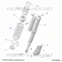 SUSPENSION, REAR SUPPORT AMORTISSEUR , ULTIMATE