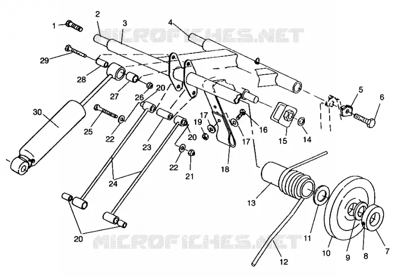 BRAS DE SUSPENSION ARRIERE TRAIL TOURING 0962262, AND EUROPEAN TRAIL TOURING E962262 (4931763176C008)