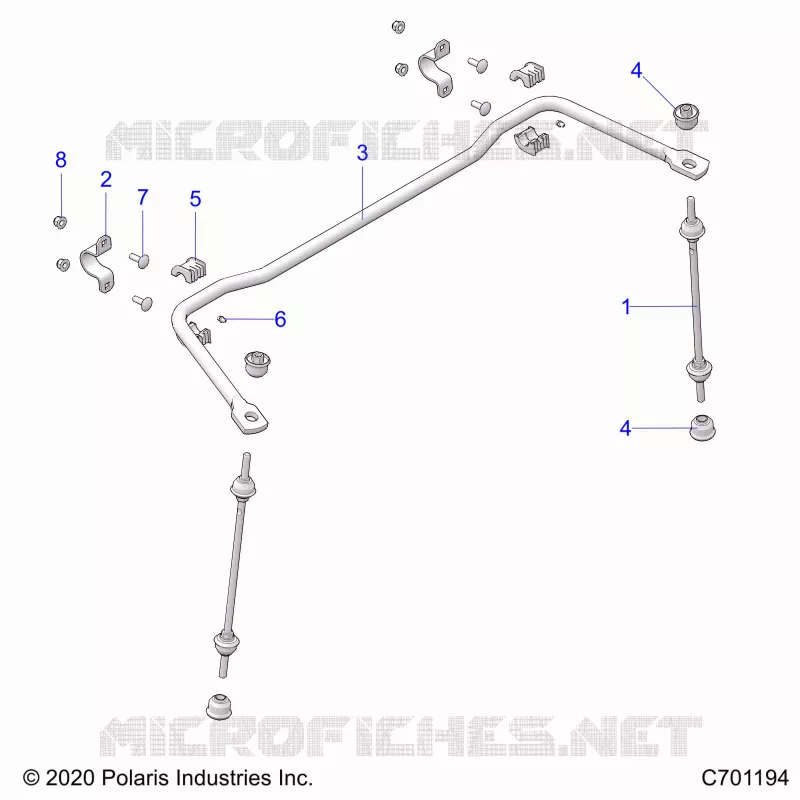 SUSPENSION, REAR BARRE STABILISATRICE