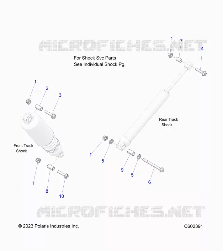 SUSPENSION ARRIERE SHOCKS MNTG.