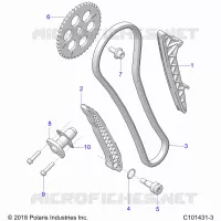 CHAINE DE DISTRIBUTION AND TENSIONER