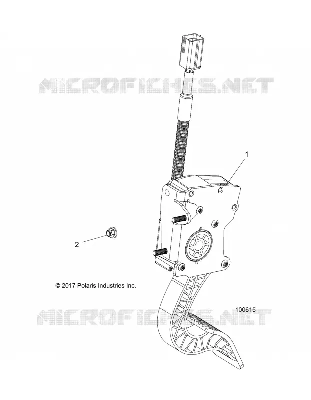 ENGINE, PEDALE D'ACCELERATEUR