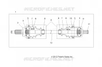 SYSTEME DE TRANSMISSION, FRONT HALF SHAFT