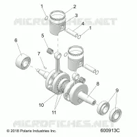 ENGINE, PISTON ET VILEBREQUIN