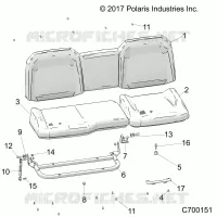 SIEGE ASM. REAR