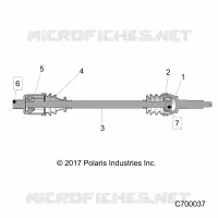 SYSTEME DE TRANSMISSION, REAR HALF SHAFT