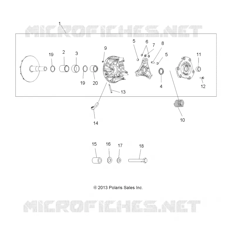 SYSTÃˆME DE TRANSMISSION, PRIMARY CLUTCH