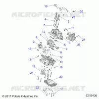 ENGINE, CRANKCASE AND VILEBREQUIN