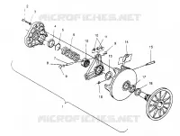 EMBRAYAGE DE TRANSMISSION ASSEMBLY  500 EFI 0952774, EFI SKS 0952574,   EFI SKS PT 09529 (4929052905C003)