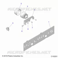 ELECTRICITE, FOG LAMP AND FRONT LICENSE BRACKET