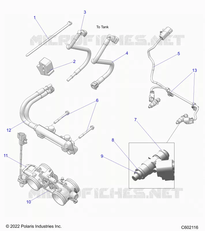 SYSTÃˆME D'ALIMENTATION, RAIL, LINES AND THROTTLE BODY