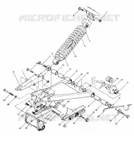 SWING ARM WELDMENT   AMORTISSEUR ARRIERE  ASSEMBLY (4914761476021A)