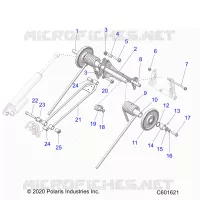 SUSPENSION, BRAS DE SUSPENSION ARRIERE
