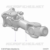 SYSTEME DE TRANSMISSION, PROP SHAFT, REAR
