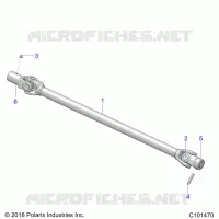 SYSTÃˆME DE TRANSMISSION, PROP SHAFT, FRONT