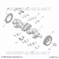 ENGINE, VILEBREQUIN AND BEARINGS