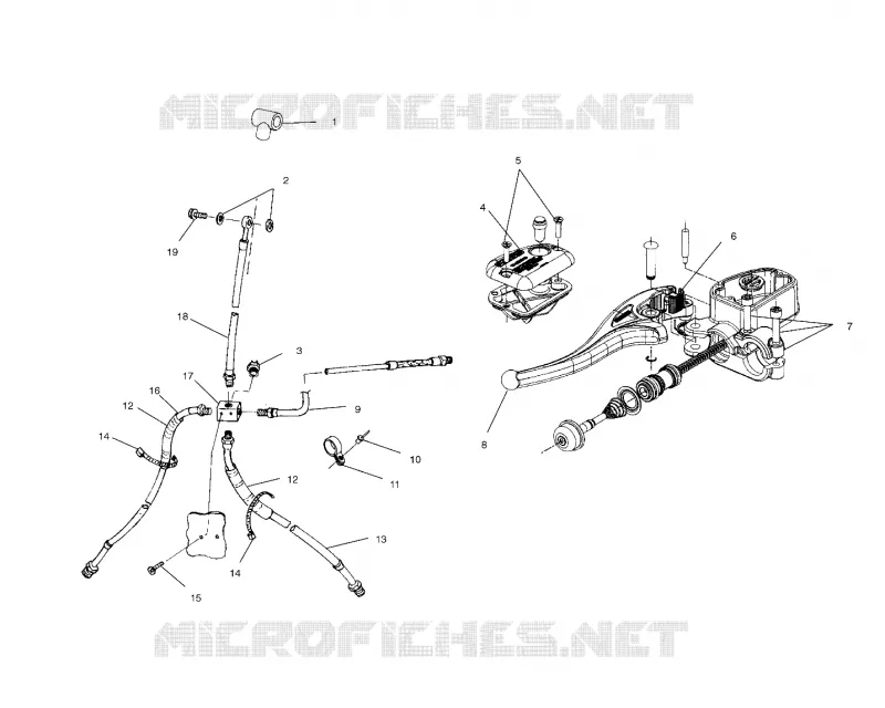INSTRUMENTS-MAITRE CYLINDRE/FREIN LINE