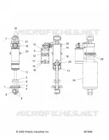 SUSPENSION, AMORTISSEUR AVANT TRACK