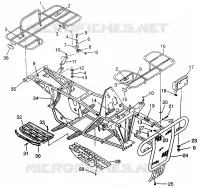 PARE CHOCS / PORTE PAQUET MOUNTING MAGNUM 4X4 W968144 AND  SWEDISH MAGNUM 4X4 S968144 (4936053605A007)