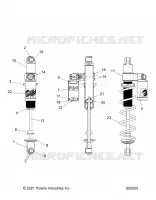 SUSPENSION, AMORTISSEUR ARRIERE TRACK, VELOCITY
