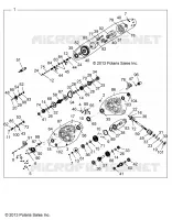 SYSTÈME DE TRANSMISSION, PONT PRINCIPAL INTERNALS