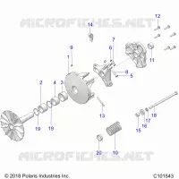SYSTEME DE TRANSMISSION, PRIMARY CLUTCH