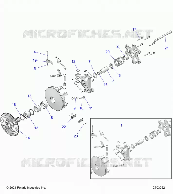 SYSTÃˆME DE TRANSMISSION, PRIMARY CLUTCH